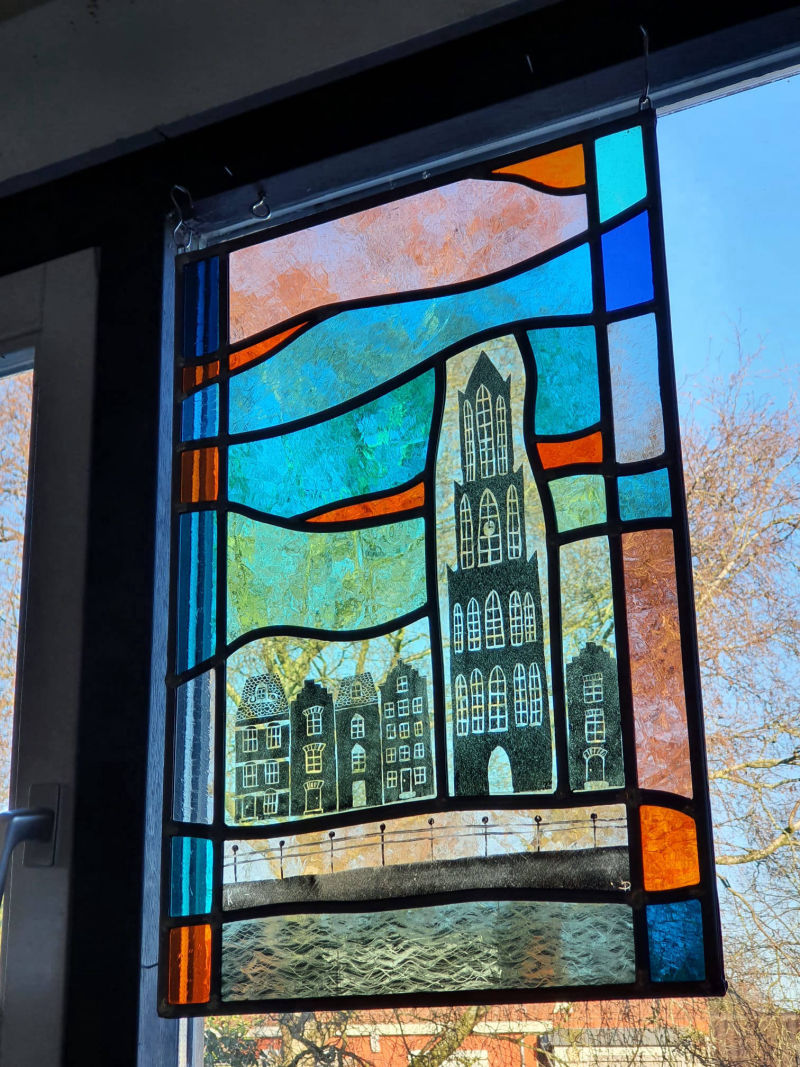 Domtoren Glas in lood Utrecht Brandschilderen