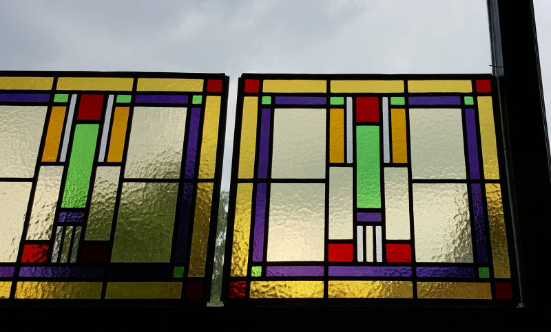 Jaren 30 glas in lood stijl Zeist
