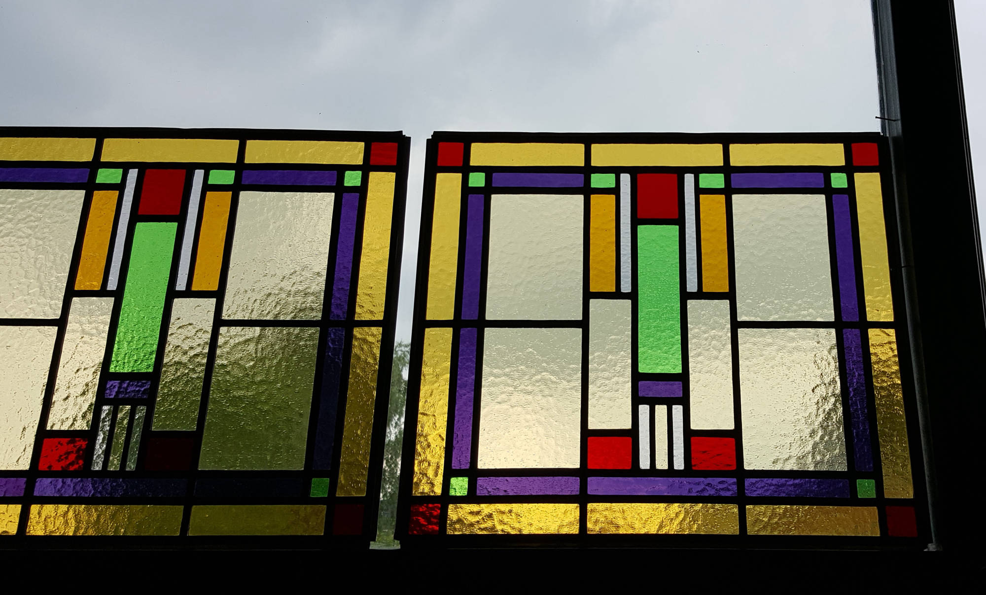 Jaren 30 glas in lood stijl Zeist